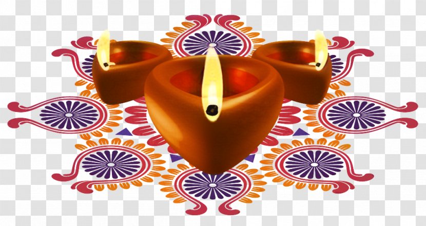Diwali India Clip Art Image - Orange Transparent PNG