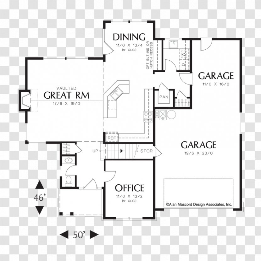Floor Plan House Room - Black And White Transparent PNG