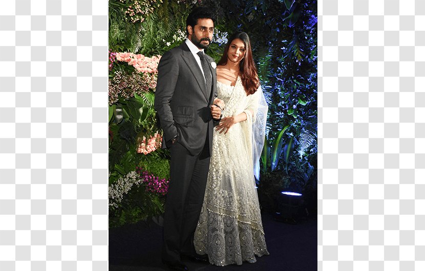 Actor Wedding Reception NDTV Bachchan Family - Flower - Abhishek Transparent PNG
