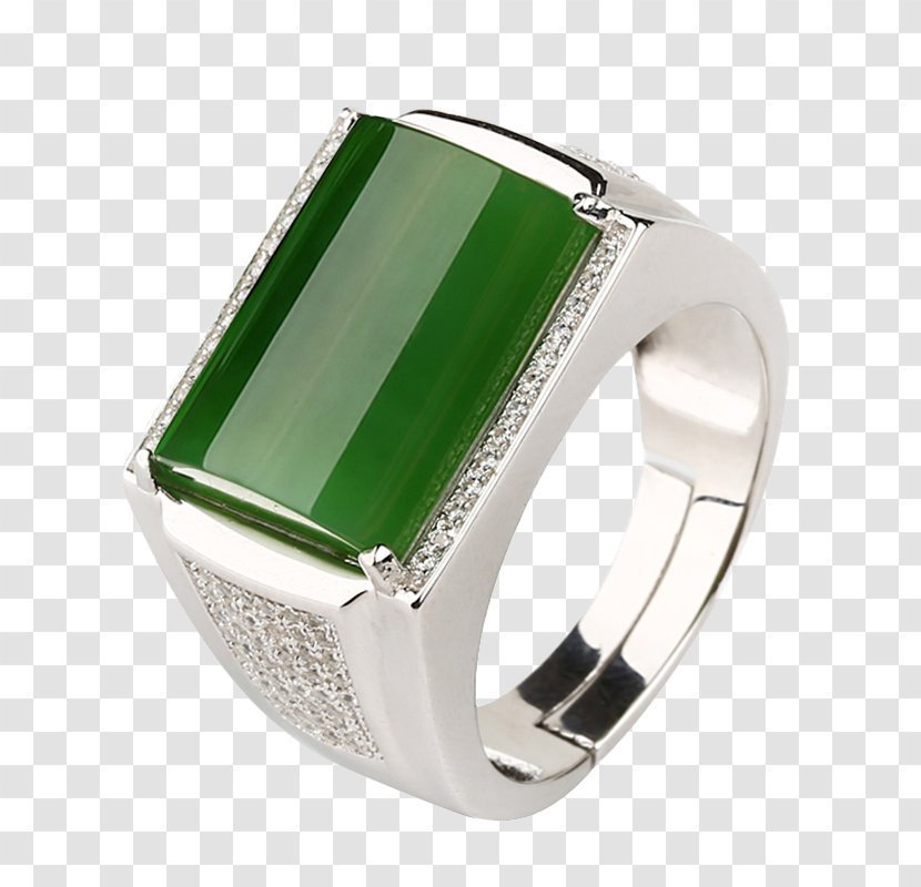 Ring Emerald Jade Diamond Jewellery - Jasper Transparent PNG