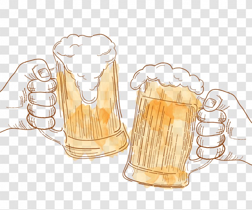 Oktoberfest Download Icon - Glass - Cartoon Beer Cheers Transparent PNG