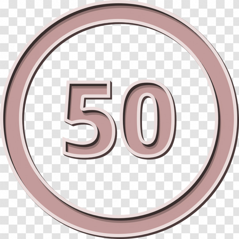 50 Speed Limit Sign Icon Number Icon My Town Public Properties Icon Transparent PNG