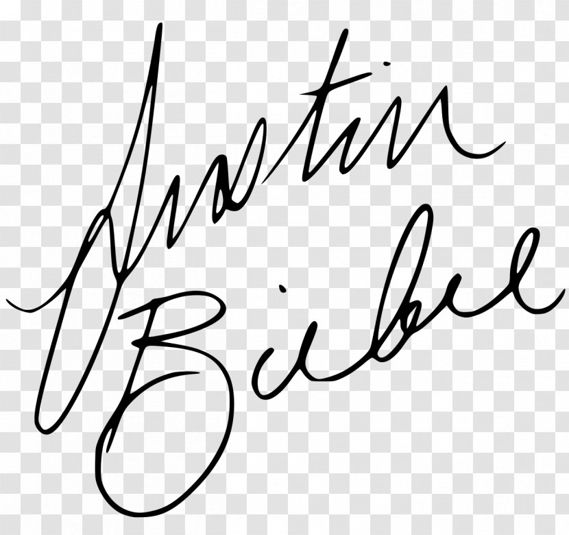 Autograph Autograaf RBMG Singer-songwriter - Heart - Justin Bieber Transparent PNG