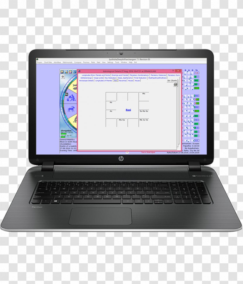 Laptop HP Pavilion 17-g100 Series Computer 17-f030us - Display Device Transparent PNG