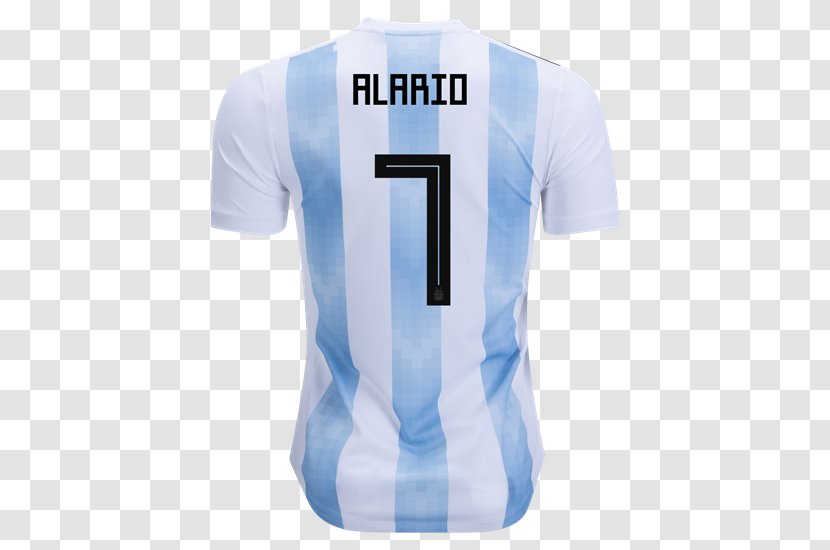 2018 World Cup Argentina National Football Team England Soccer Jersey T-shirt - Sports Uniform Transparent PNG
