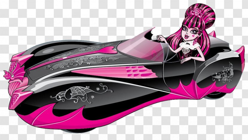 Monster High Doll Ghoul Frankie Stein Car - Pink - Monstera Transparent PNG