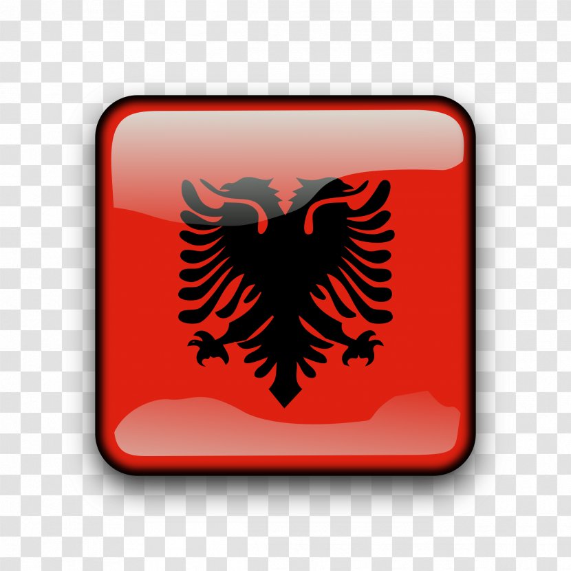 Flag Of Albania National Coat Arms - Symbol Transparent PNG
