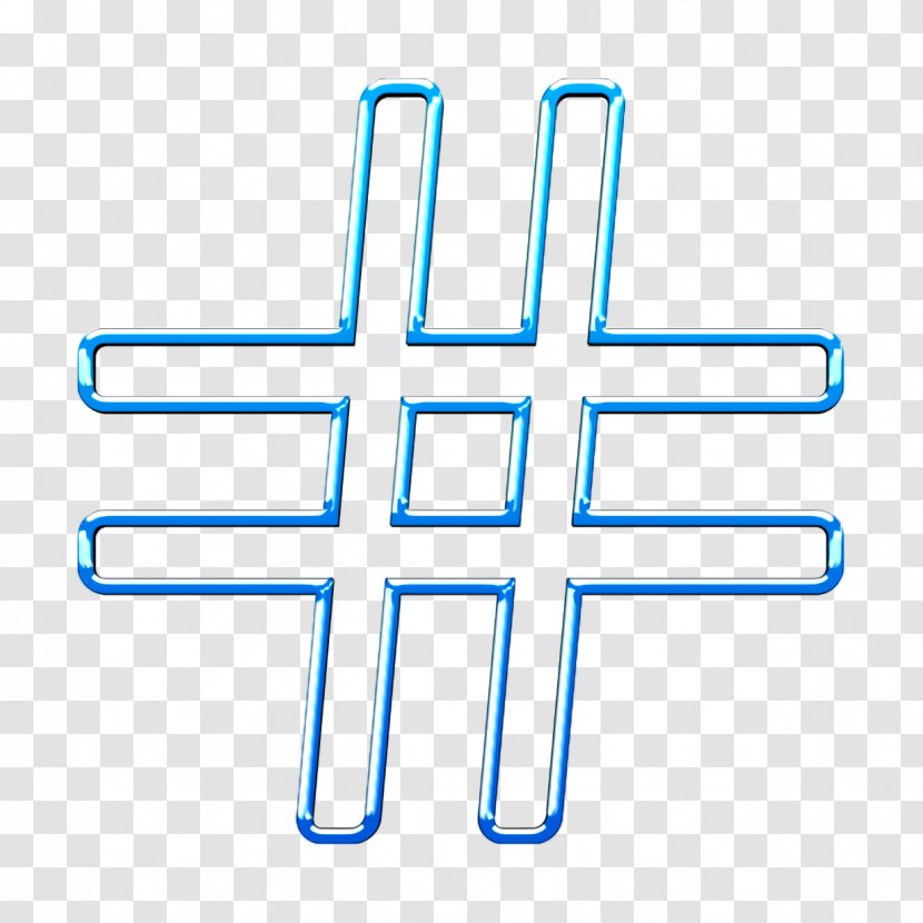 # Icon Communication Grid - Symbol - Electric Blue Transparent PNG