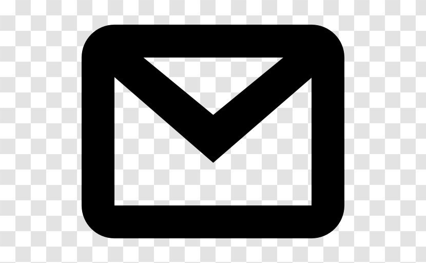 Email Address Bounce Symbol - Black And White Transparent PNG
