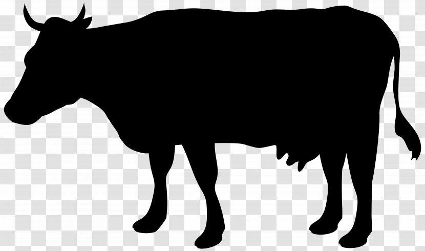 Cattle Silhouette Illustration - Bull - Cow Clip Art Image Transparent PNG