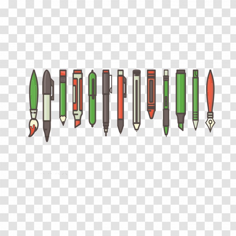 Pen Family - Cartoon Transparent PNG