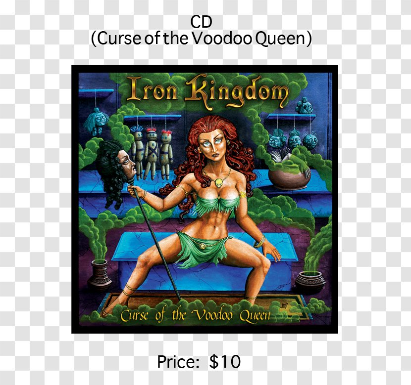 Curse Of The Voodoo Queen Iron Kingdom Album Cover Heavy Metal - Compact Disc Transparent PNG