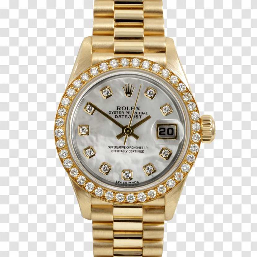 Rolex Datejust Submariner Watch Colored Gold Transparent PNG