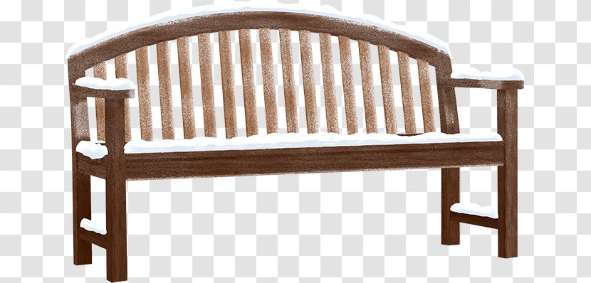 Bench Chair Snow Furniture - Outdoor Transparent PNG