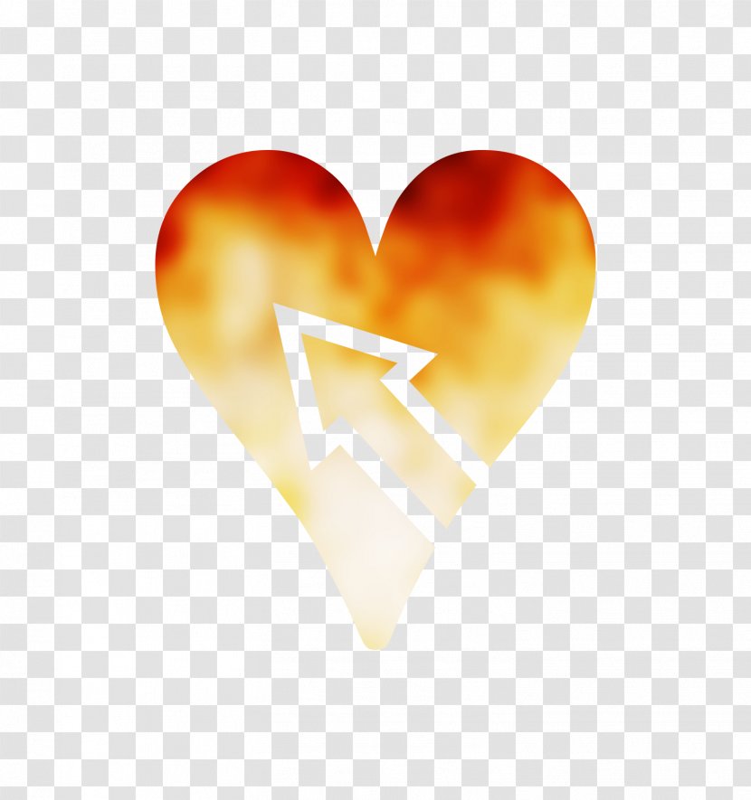 Heart Orange S.A. M-095 - Love - M095 Transparent PNG