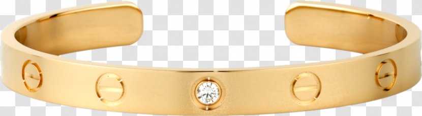 Earring Love Bracelet Cartier - K Gold Diamond Ring Transparent PNG