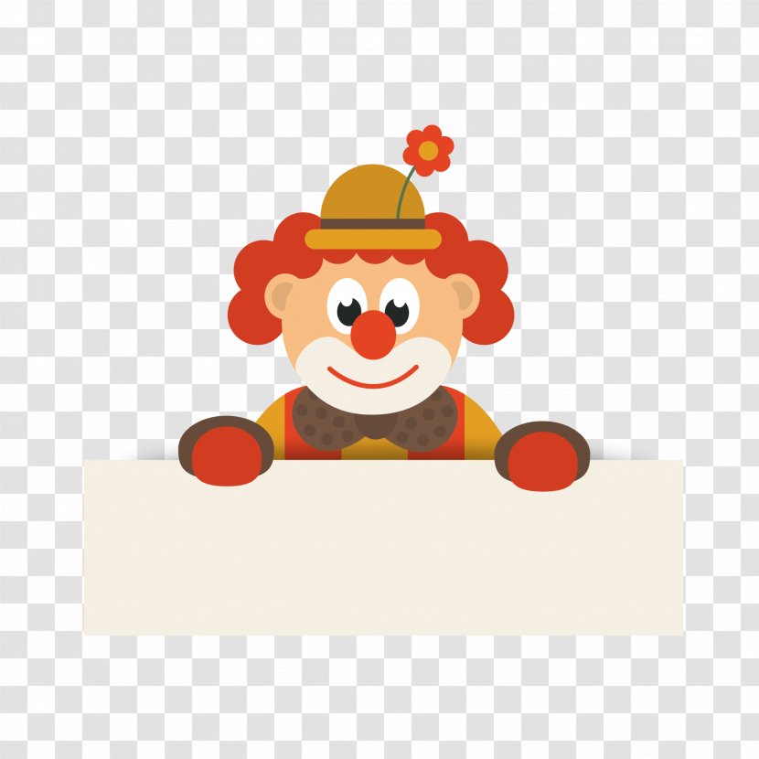 Clown Cartoon Circus Clip Art - Profession - Cute Design Vector Material Transparent PNG