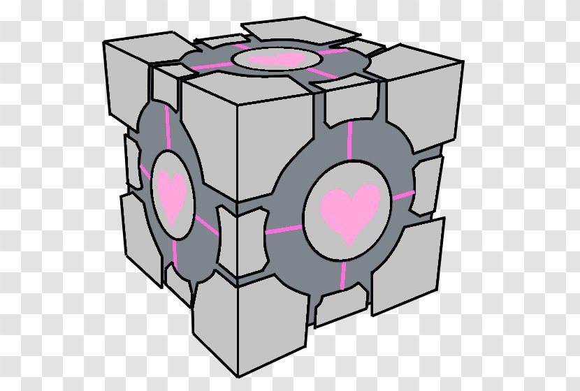 Portal 2 Half-Life Drawing Companion Cube - Aperture Transparent PNG