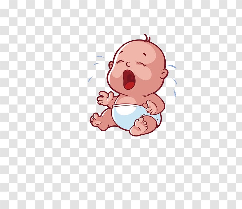 Infant Cartoon Drawing Child - Flower - Crying Baby Transparent PNG