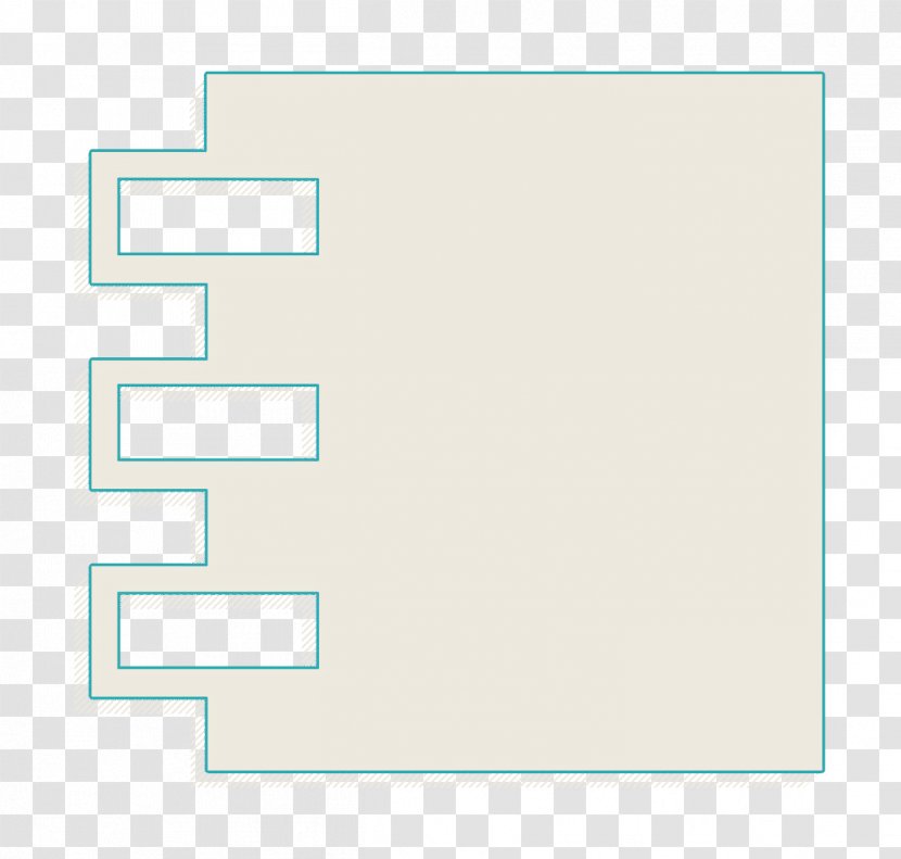 Notebook Icon - Text - Logo Rectangle Transparent PNG