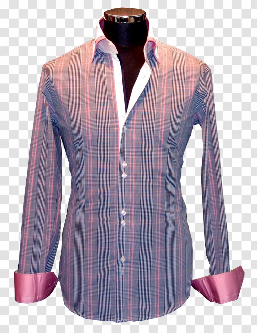 Dress Shirt Tartan Blouse Transparent PNG