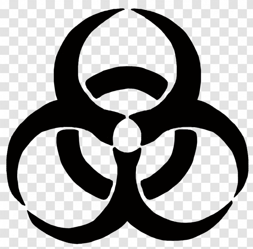 Biological Hazard Vector Graphics Sign Symbol - Monochrome Photography Transparent PNG