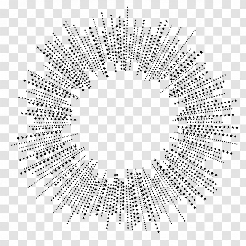 Circle Point Pattern - Monochrome Photography Transparent PNG