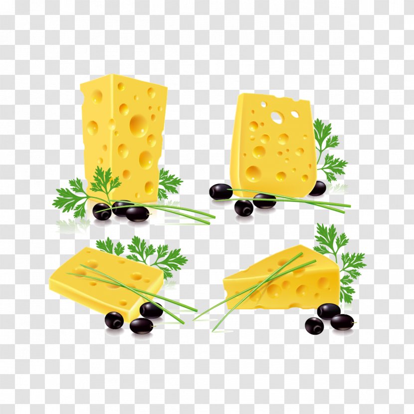 Emmental Cheese Cheddar Clip Art - And Leaves Transparent PNG