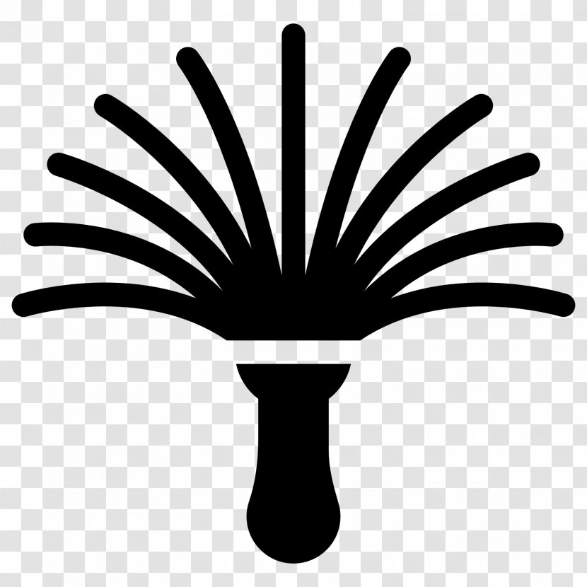 Feather Duster Broom Housekeeping Clip Art - Black And White - MAID SERVANT Transparent PNG