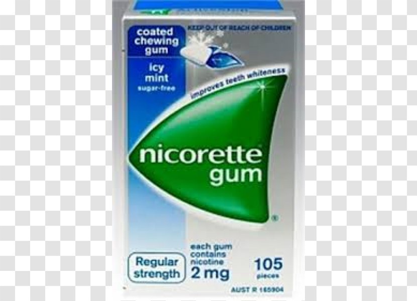 Chewing Gum Nicotine Nicorette Replacement Therapy - And Mint Transparent PNG