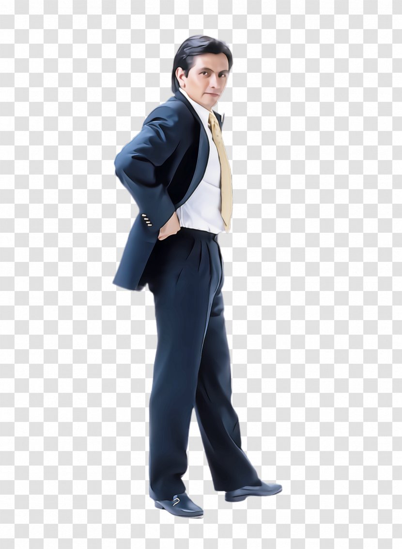 Clothing Standing Suit Formal Wear Male - Costume - Trousers Transparent PNG
