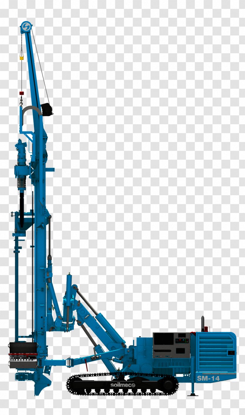 Crane Machine Drilling Rig Soilmec Hydraulics - Excavator Transparent PNG