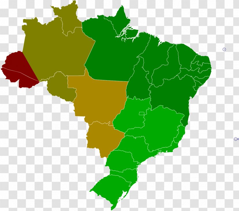 Regions Of Brazil Vector Map Royalty-free - Drawing Transparent PNG