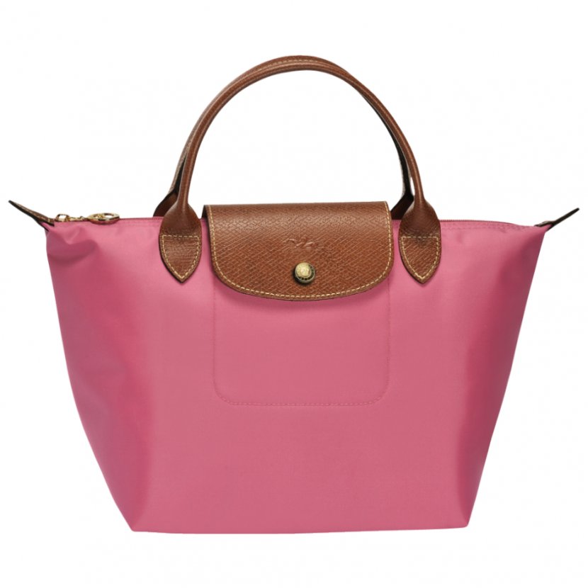 Longchamp Pliage Tote Bag Handbag - Magenta Transparent PNG