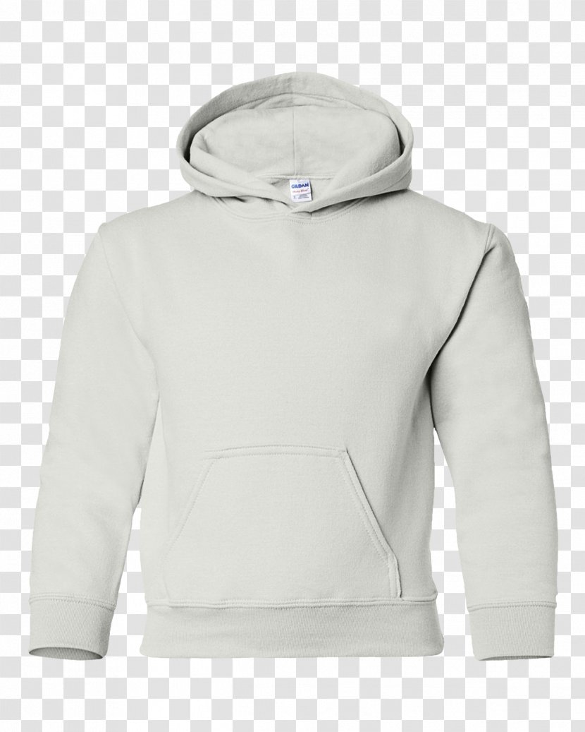 Hoodie T-shirt Gildan Activewear Clothing Sweater - White Transparent PNG