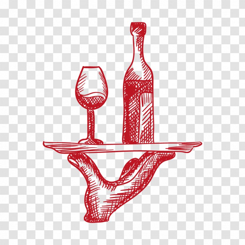 Wine Beer Canapxe9 Alcoholic Drink - Vector Red Glass Transparent PNG