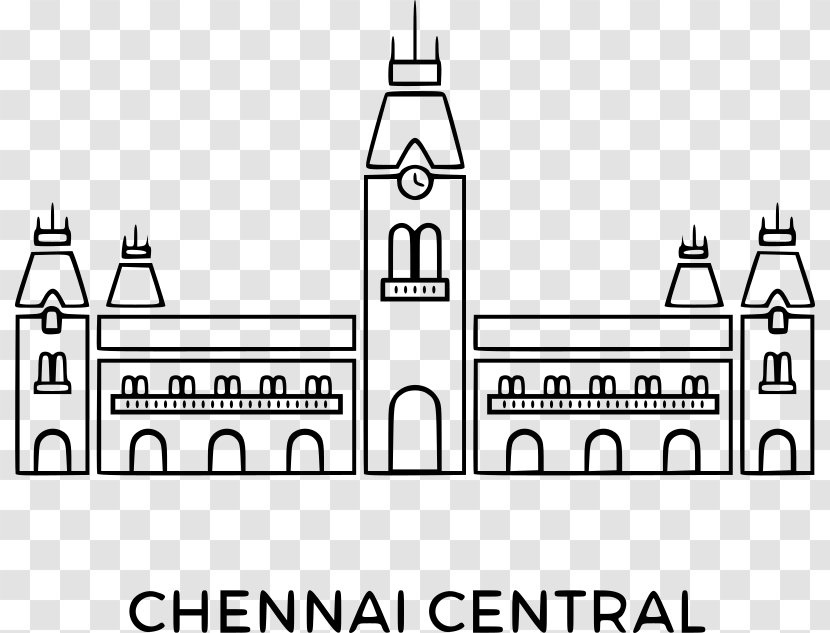Chennai Central Railway Station Madras Miscellany Clip Art Transparent PNG