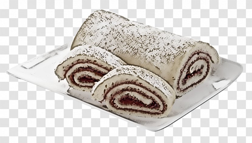 Swiss Roll Food Roulade Pionono Sweet Rolls - Baked Goods Poppy Seed Transparent PNG