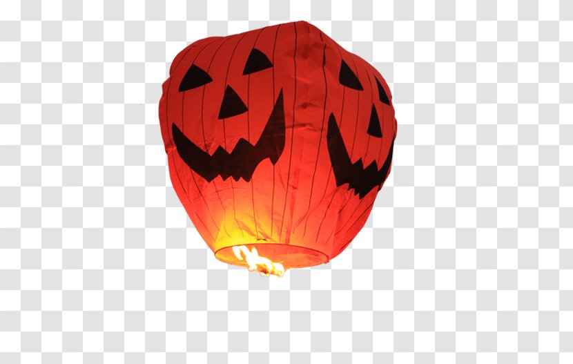 Jack-o'-lantern Sky Lantern Paper Halloween - Pumpkin Transparent PNG