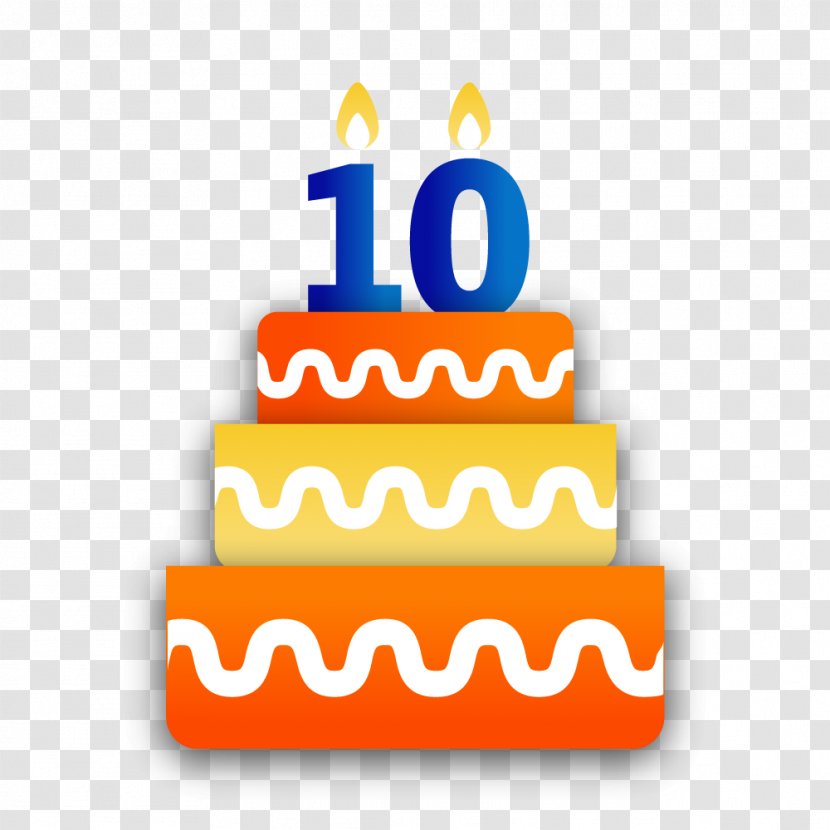 Birthday Cake Anniversary Happy To You - Orange Transparent PNG