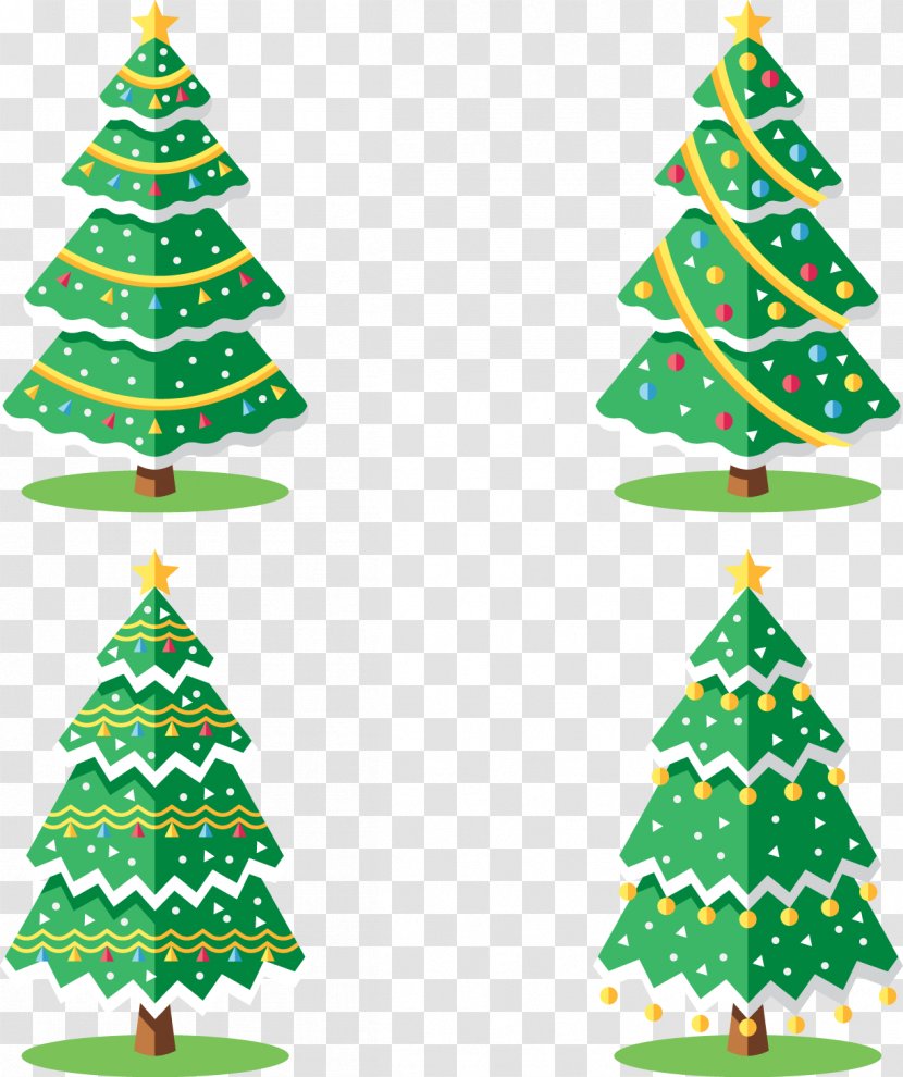 Christmas Tree Euclidean Vector - Venus Trees Material Transparent PNG
