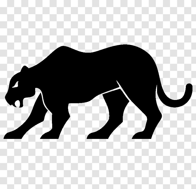 Panther Leopard Silhouette Royalty-free - Tail Transparent PNG