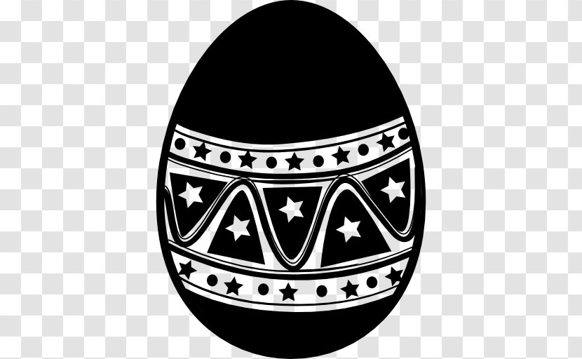 Easter Egg - Black And White Transparent PNG