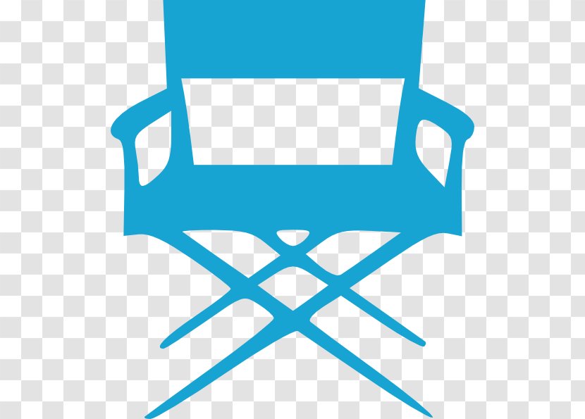 Director's Chair Film Director Clip Art - Royaltyfree - Turquoise Vector Transparent PNG