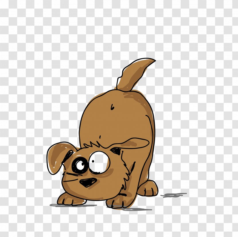 Dog Cartoon Illustration - Rabits And Hares - Funny Puppy Transparent PNG