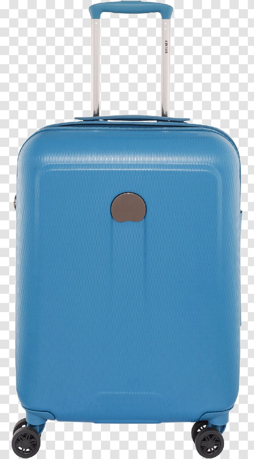 Suitcase Delsey Baggage Hand Luggage Trolley - Electric Blue Transparent PNG