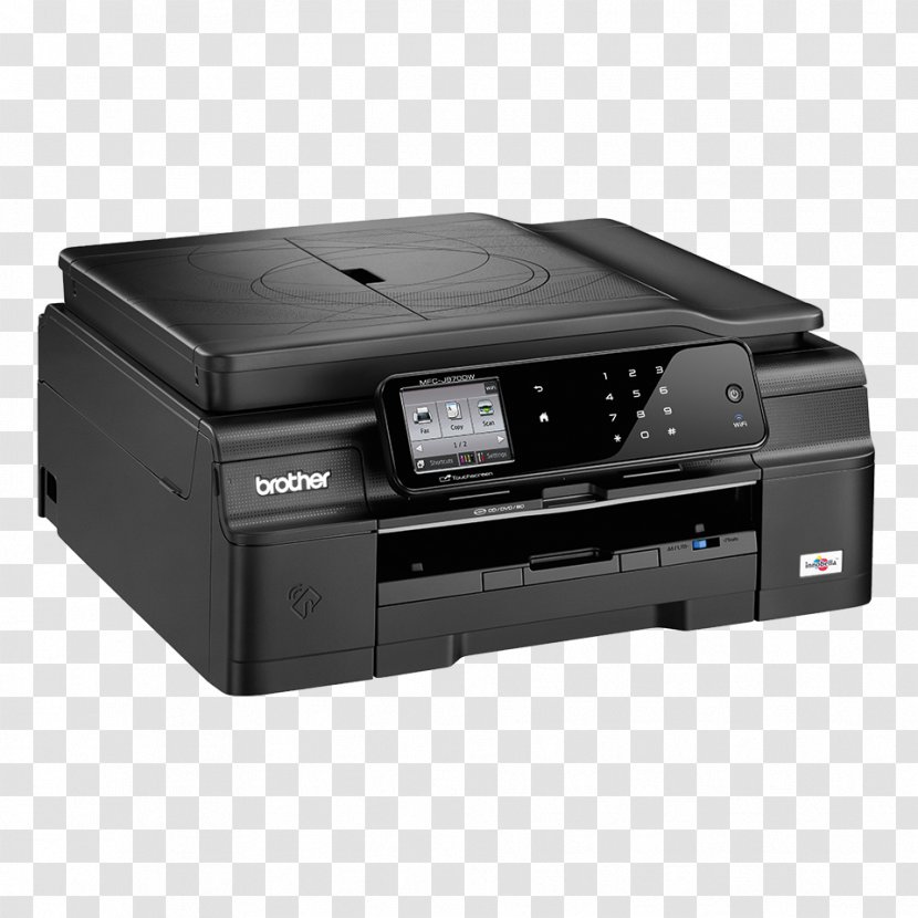 Multi-function Printer Inkjet Printing Brother Industries Image Scanner - Wifi Transparent PNG