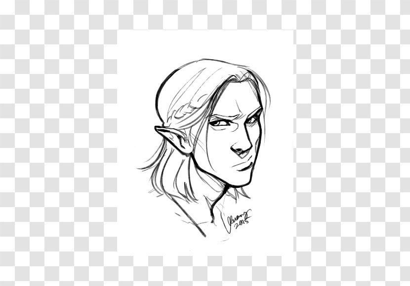 Drawing Line Art Sketch - Arm - Zevran Arainai Transparent PNG