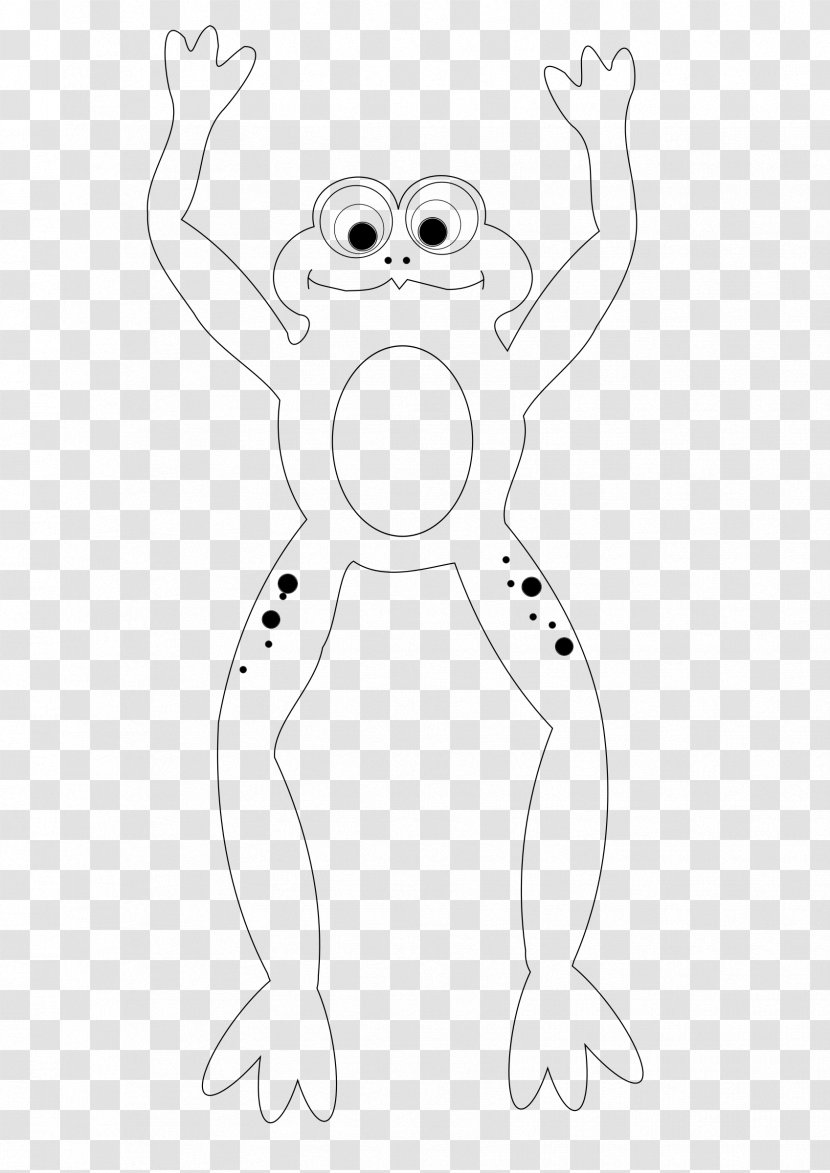 Frog Drawing /m/02csf Line Art Clip - Silhouette Transparent PNG