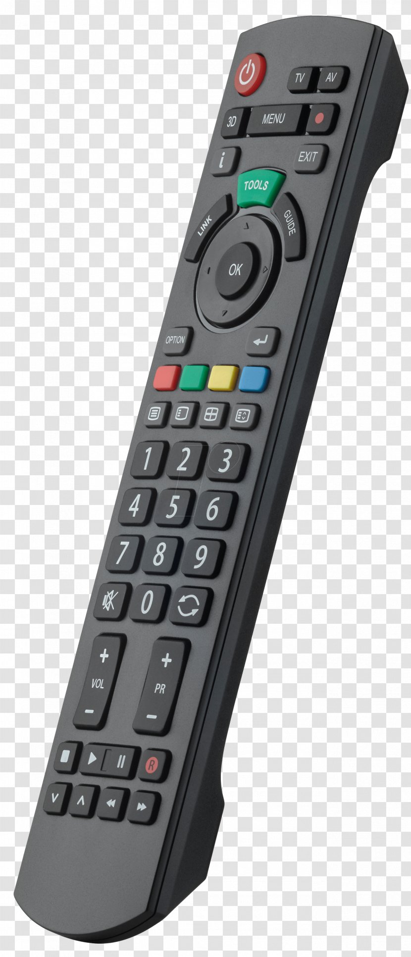 Remote Controls Television Set Panasonic Philips - Tv Control Transparent PNG